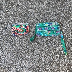 Vera Bradley wristlet & coin pouch